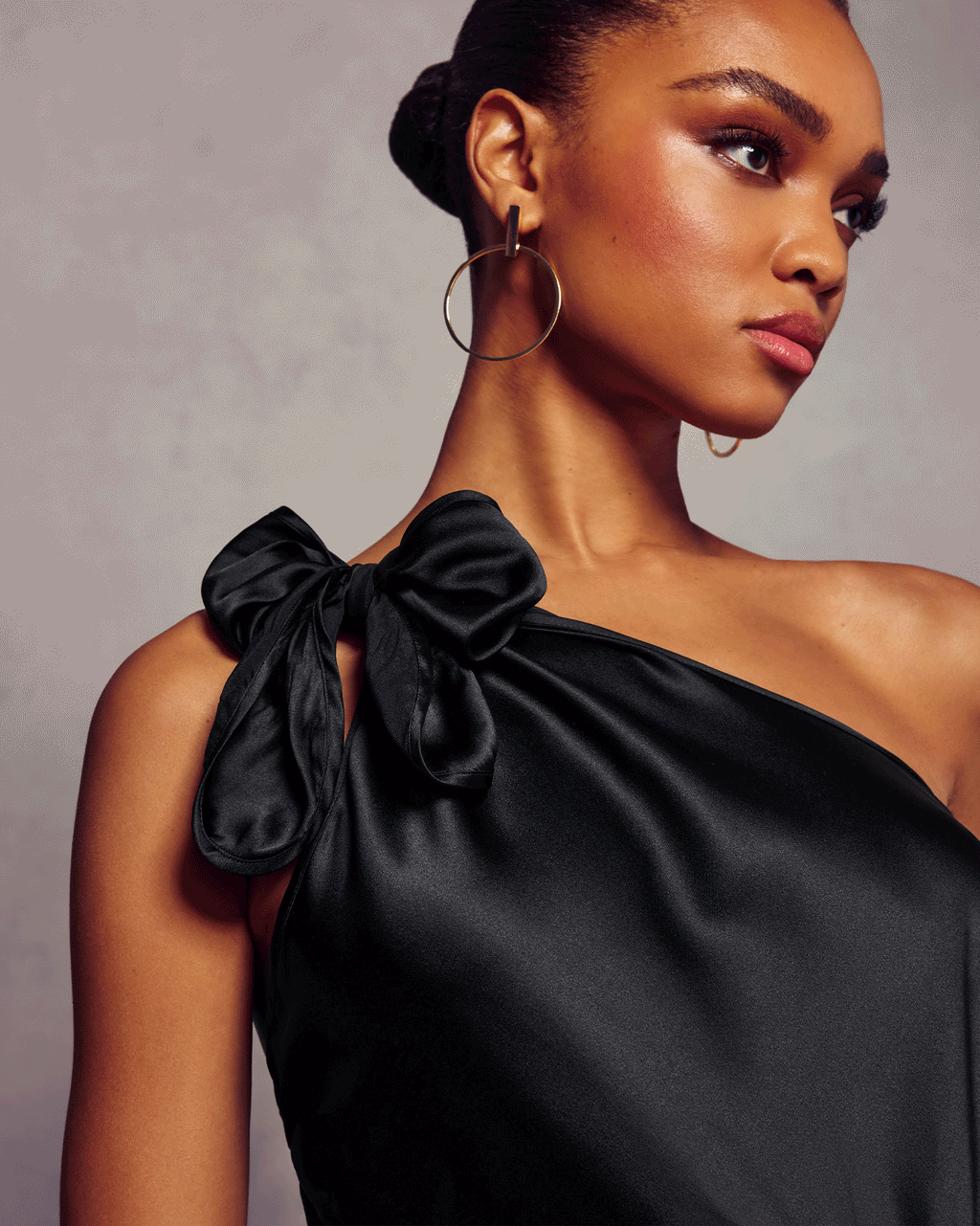 Harriet Silk Halter Tank Top in safari | Ramy Brook