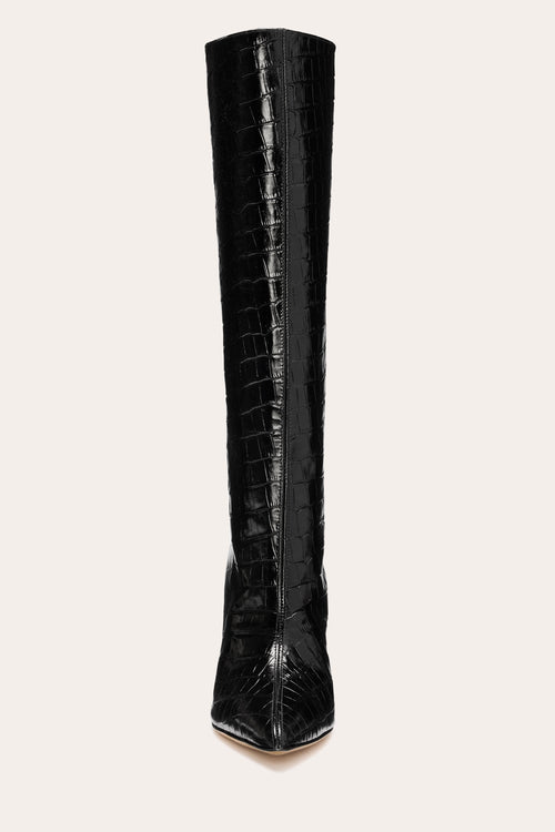 Sofia Heeled Croc Boot view 5