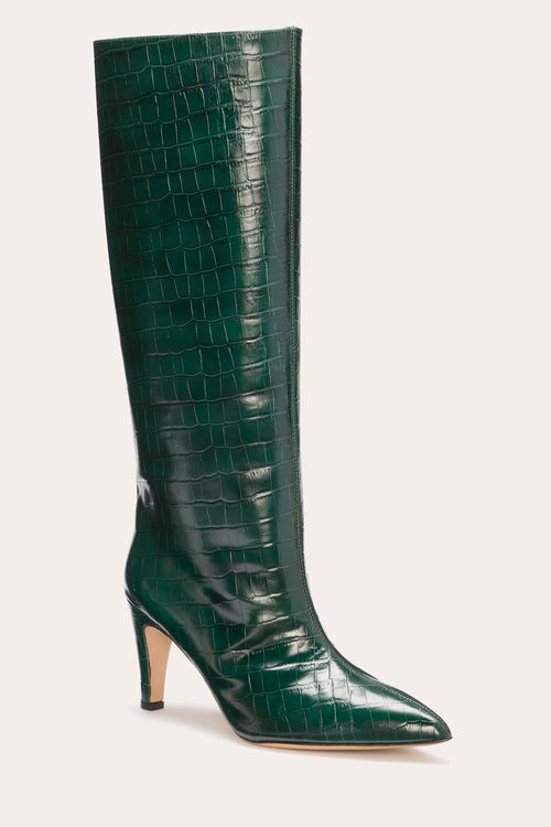 Sofia Heeled Croc Boot view 1