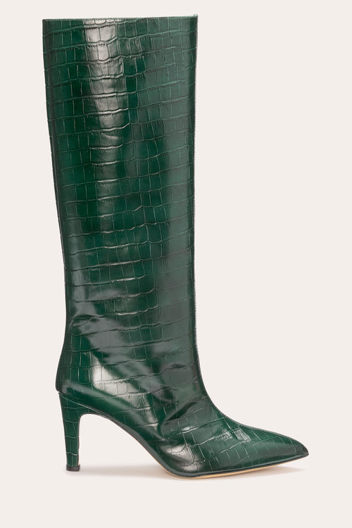Sofia Heeled Croc Boot view 2