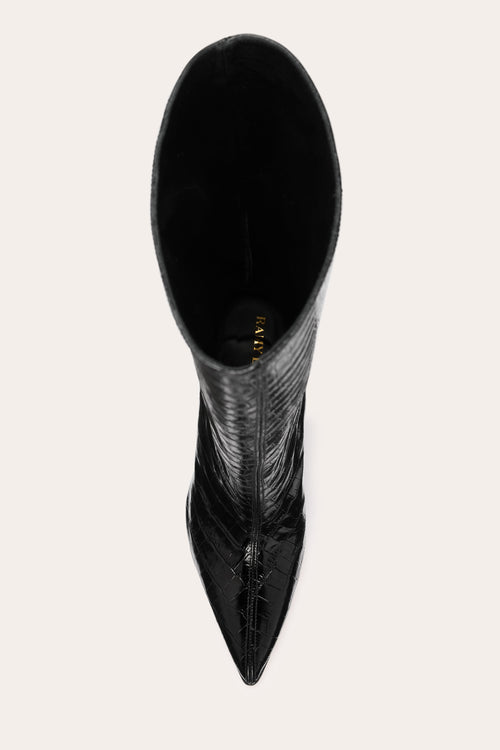 Sofia Heeled Croc Boot view 3