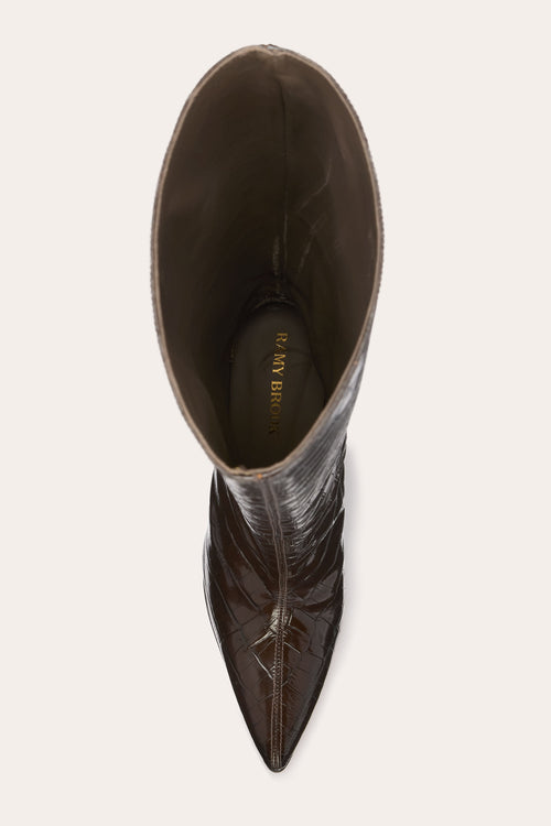 Sofia Heeled Croc Boot view 3