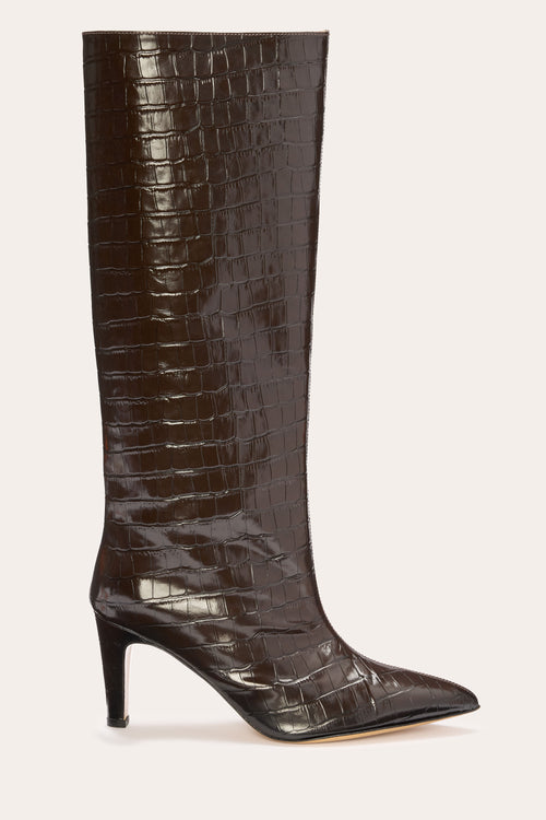 Sofia Heeled Croc Boot view 2