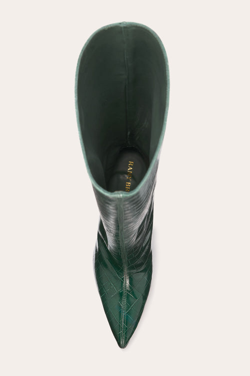 Sofia Heeled Croc Boot view 3