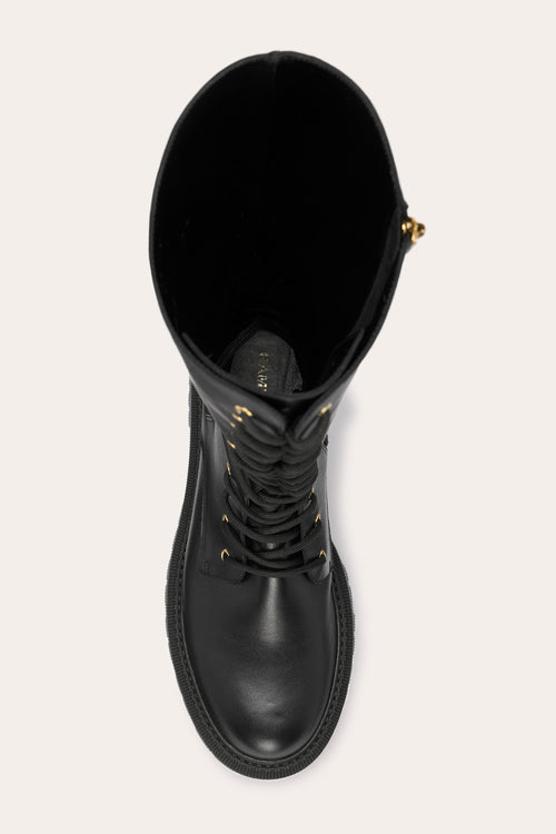 Valentina Buckled Tall Combat Boot view 4