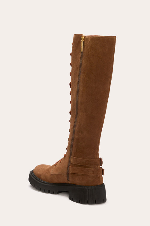 Valentina Buckled Tall Combat Boot view 6