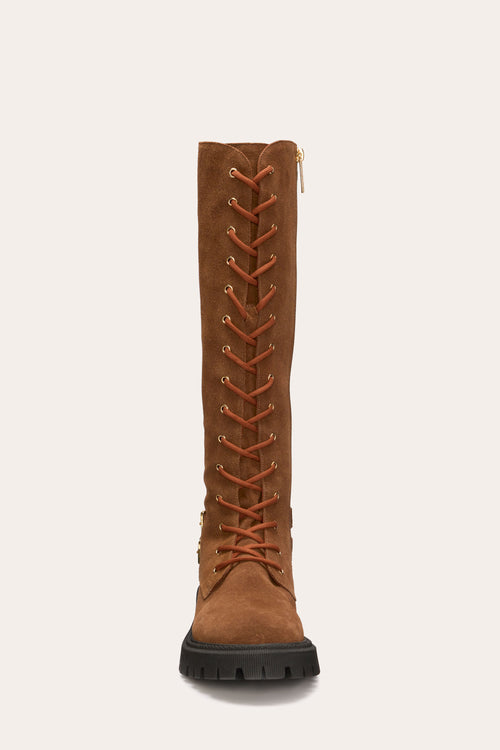 Valentina Buckled Tall Combat Boot view 4