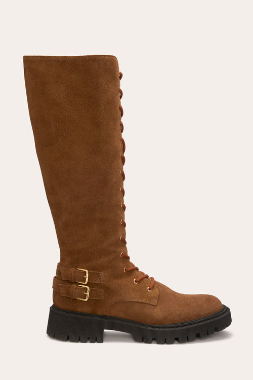 Valentina Buckled Tall Combat Boot view 2
