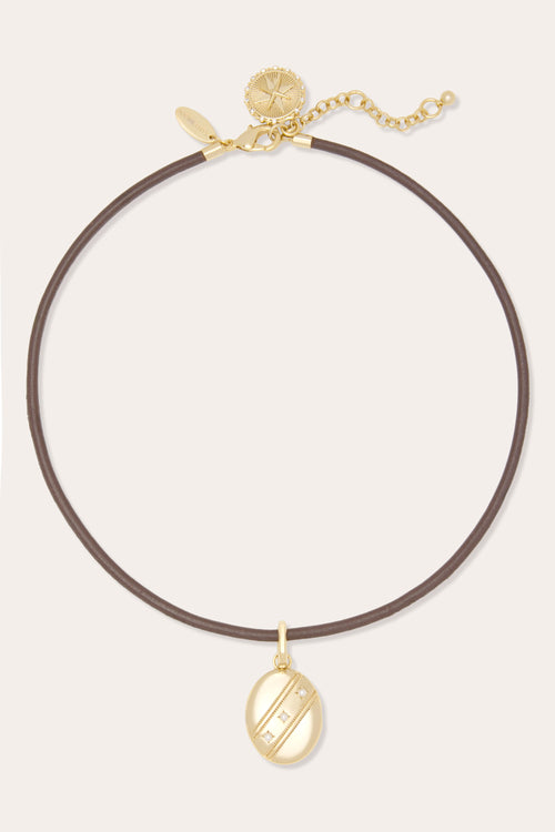 Leather Collar Necklace view 1