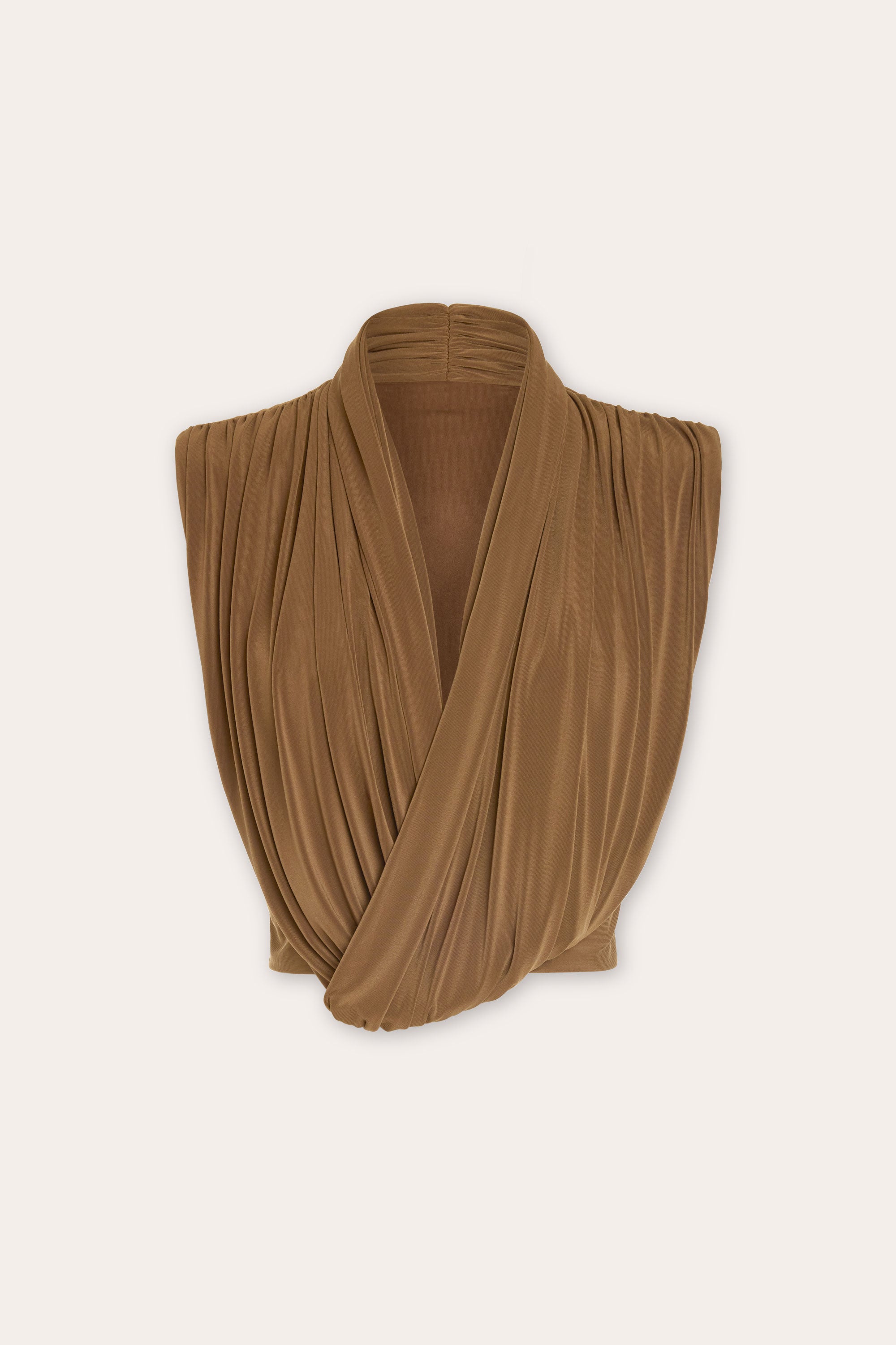 Evie Cropped Jersey Top in sepia | Ramy Brook