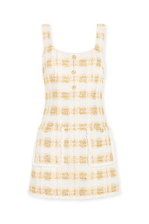 Michaela Lurex Tweed Mini Dress view 5