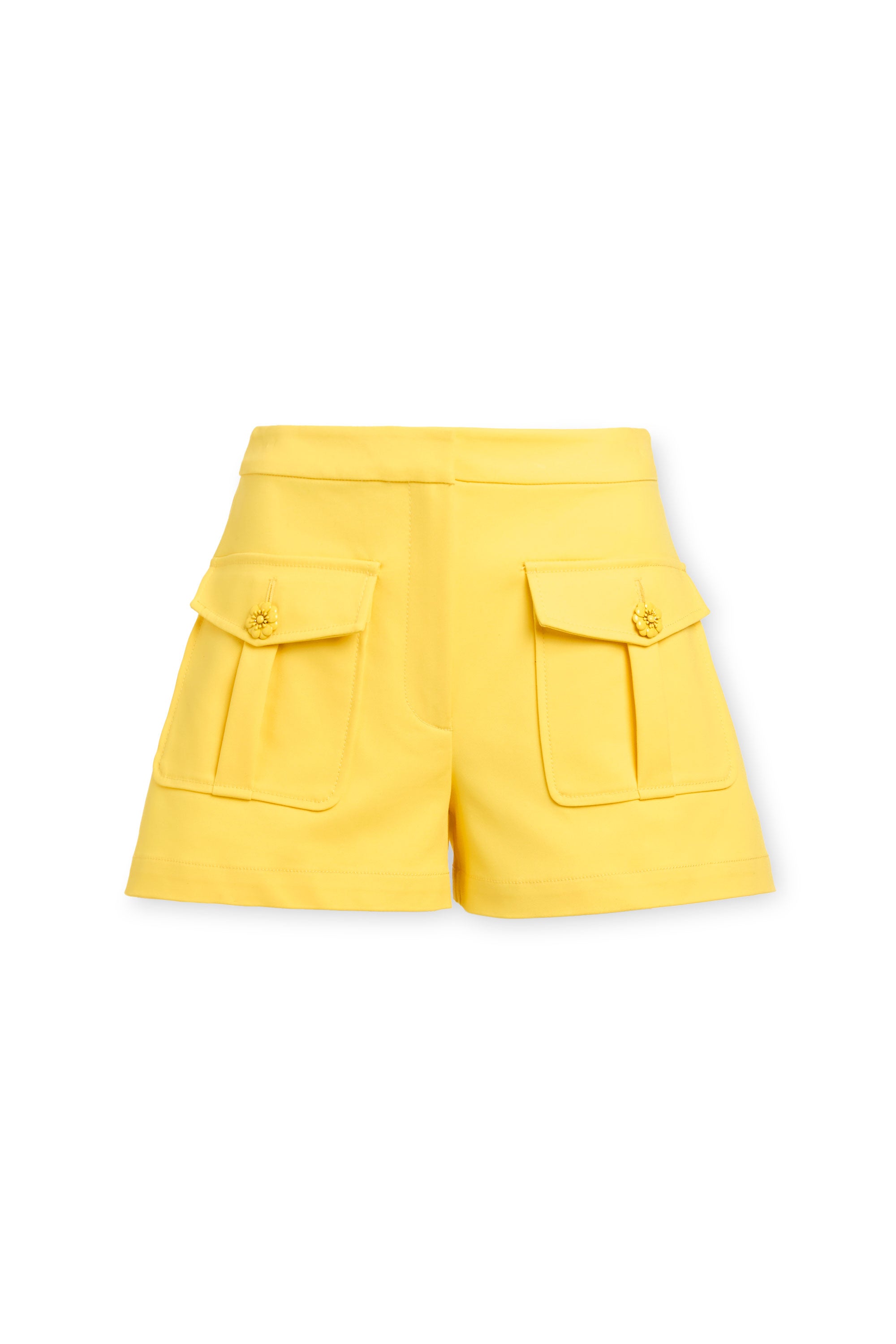 Ava Cotton Tailored Mini Short in sunshine | Ramy Brook