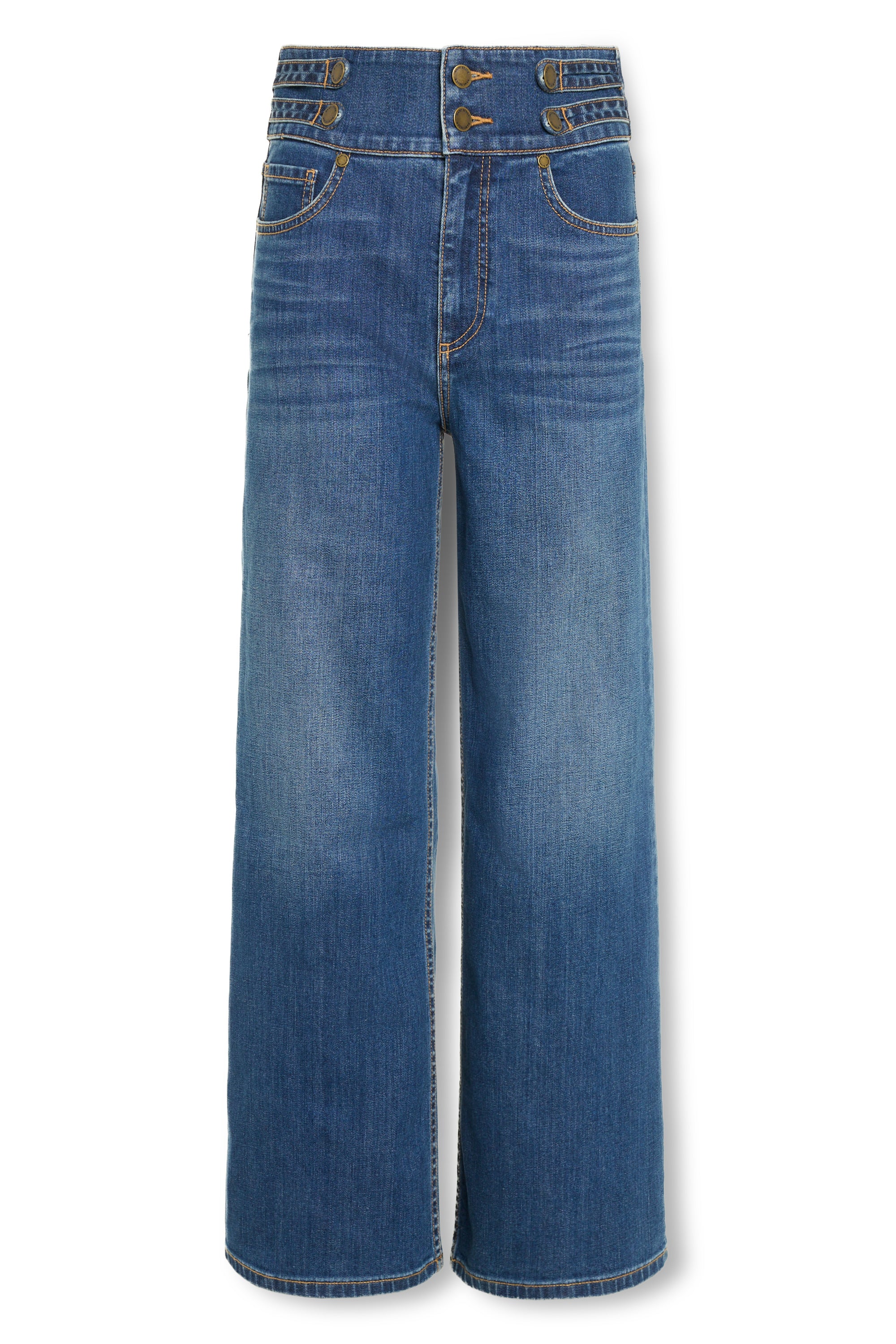 Liv High-Rise Wide Leg Jean in medium wash | Ramy Brook