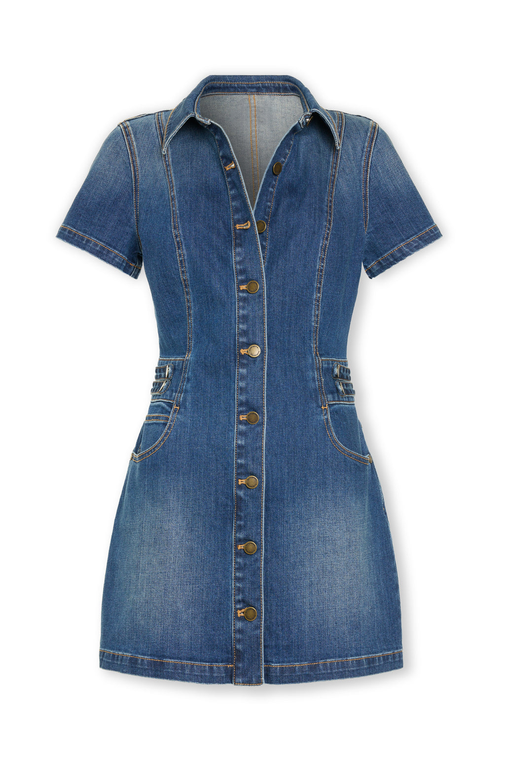 ramy brook denim dress Paxton Chambray Mini in Spring Chambray Made in USA Lolita Denim Mini Dress |