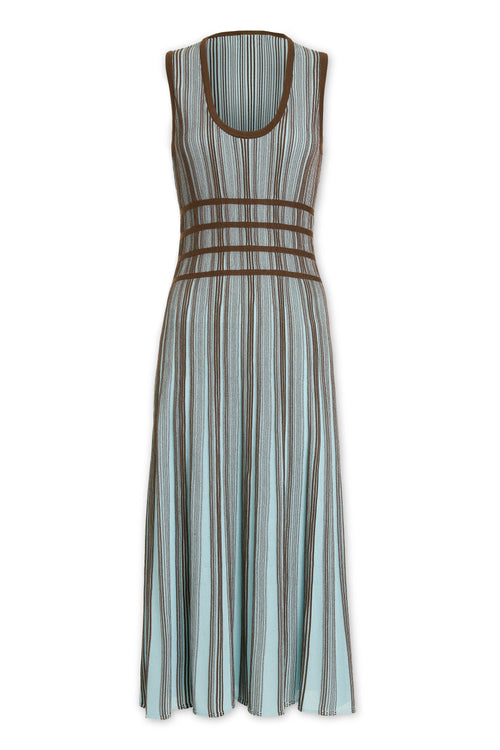 Arlette Striped Knit Midi Dress view 6