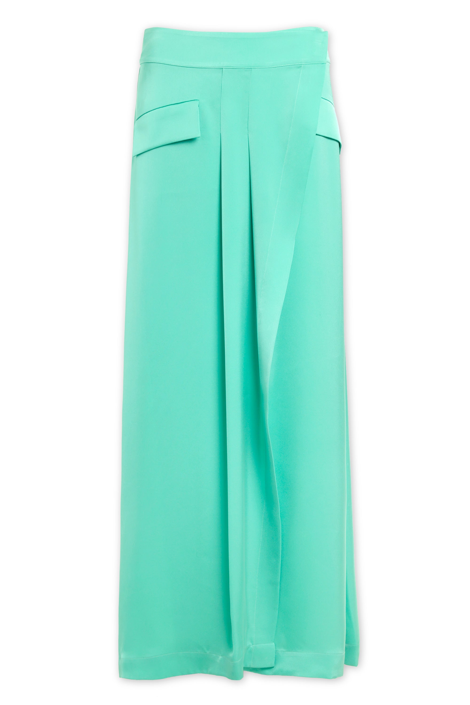 Zella Wrap Maxi Skirt in jade | Ramy Brook