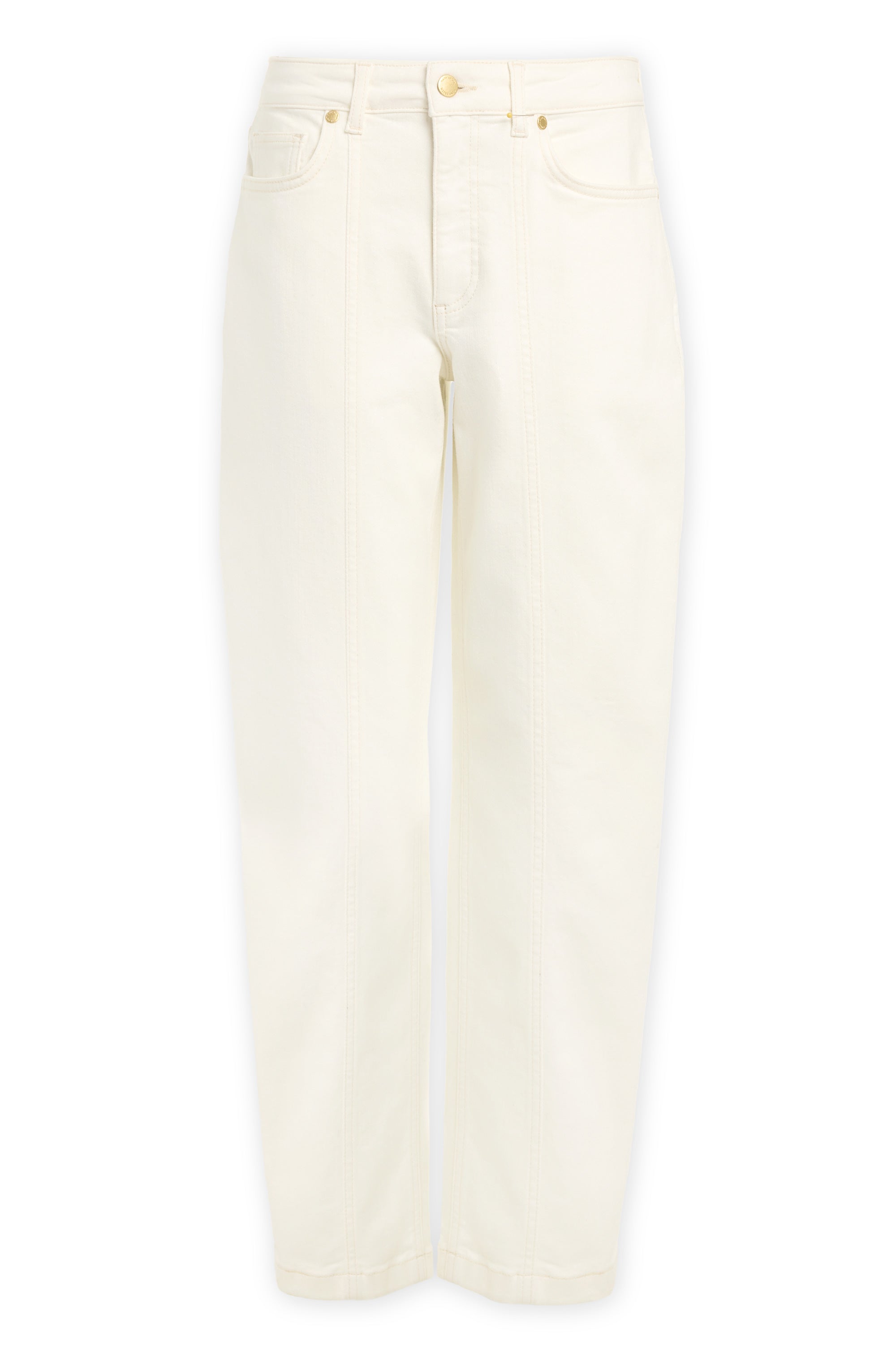 Nadia Straight Leg Jean in white | Ramy Brook