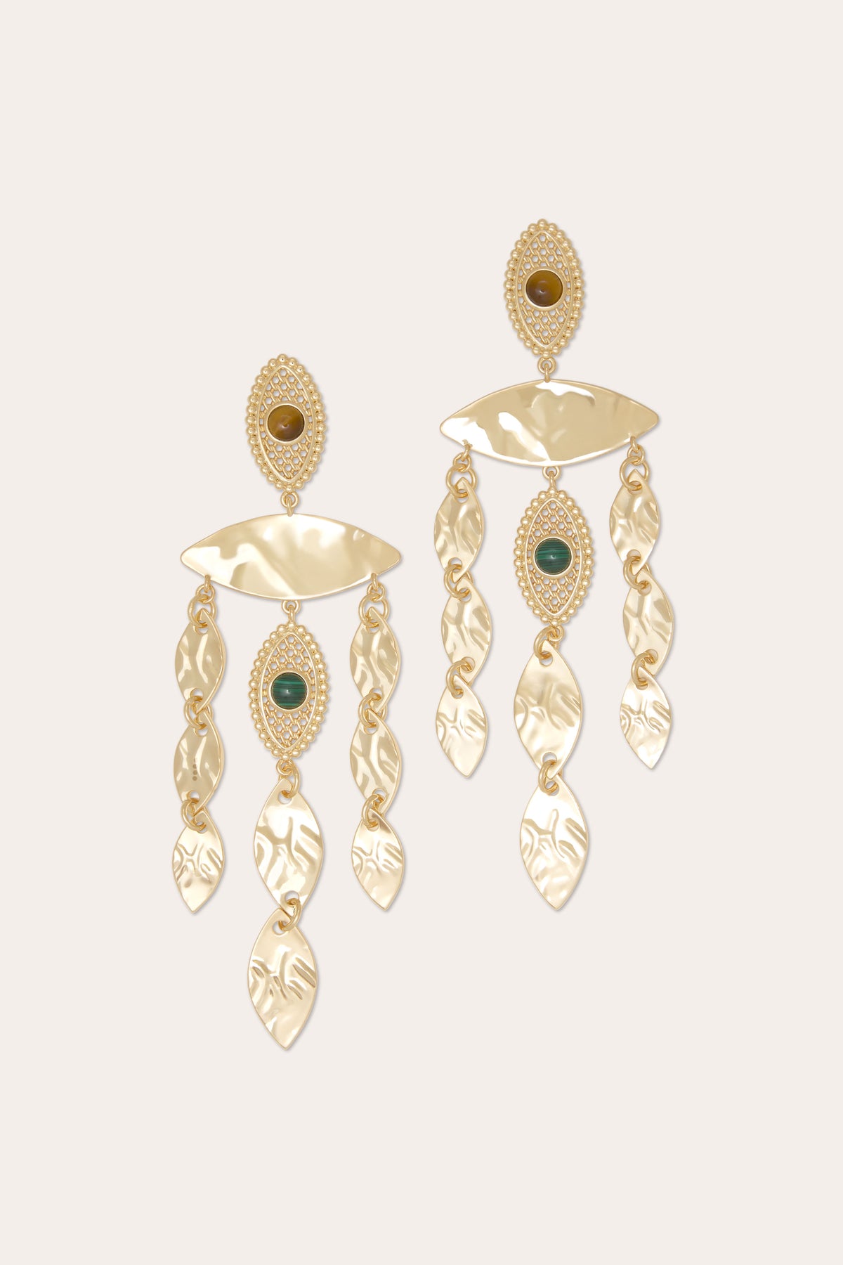 Cleo Chandelier Gemstone Earrings view 1