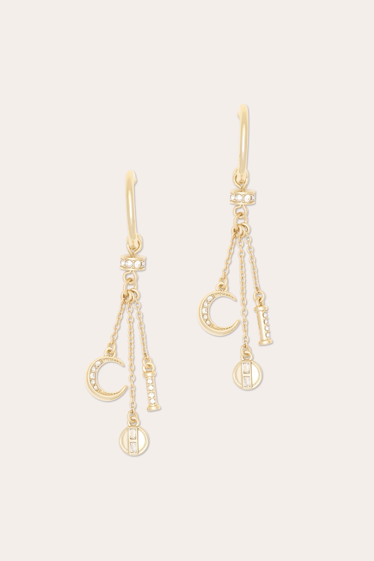 Juliet Pave Charm Earrings view 1