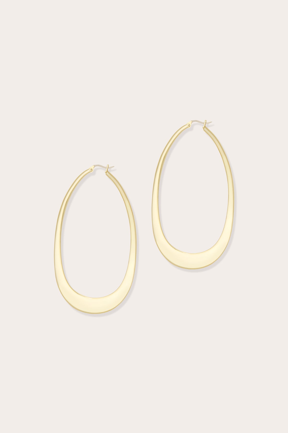 Ariela Flat Hoops view 1