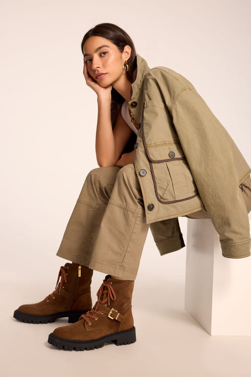 Juliette Buckled Combat Boot view 6