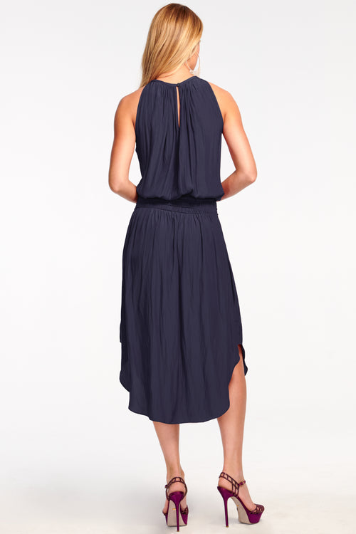 Audrey Smocked Midi Dress view 4