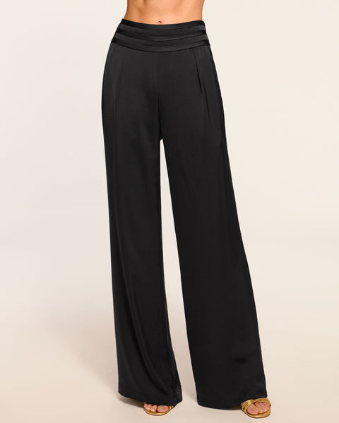 パンツ flexwitme BRODIE SHRTS BLACK yokosquad Joss Wide Leg Pant in black | Ramy Brook