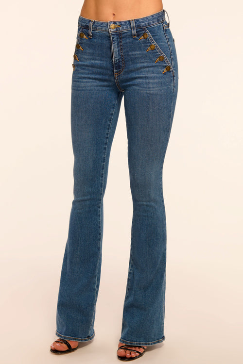 Helena High-Rise Flare Jean view 1