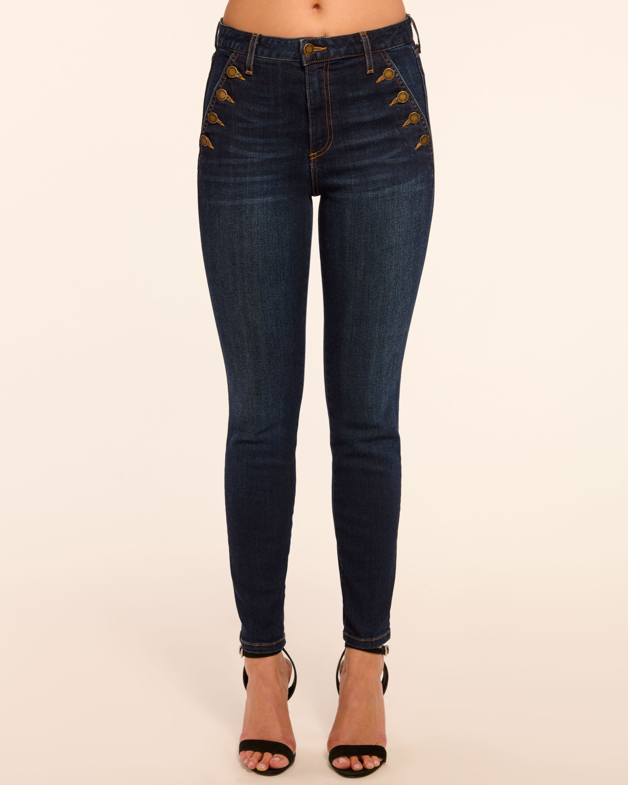 Helena High-Rise Skinny Jean in dark rinse | Ramy Brook