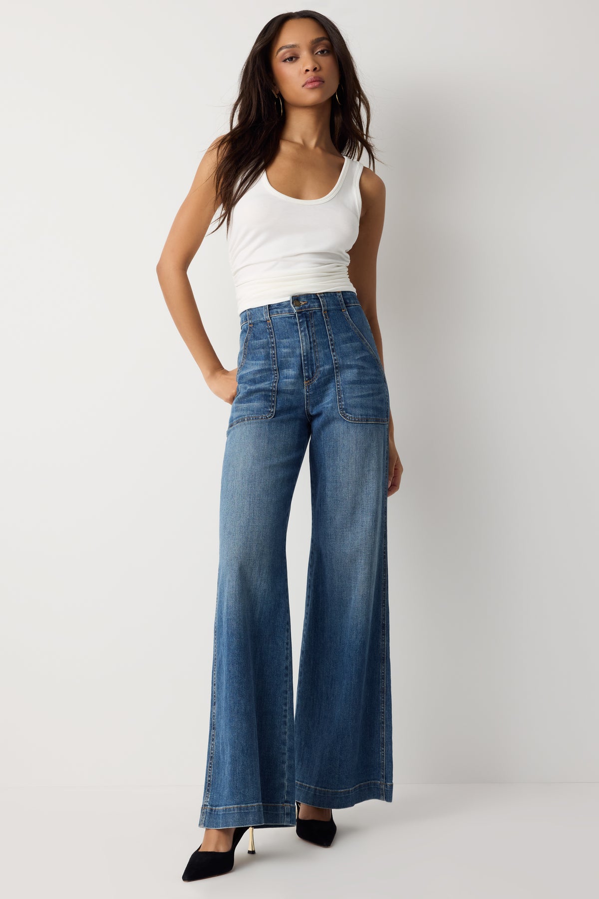 Theodora High-Rise Wide Leg Jean view 1