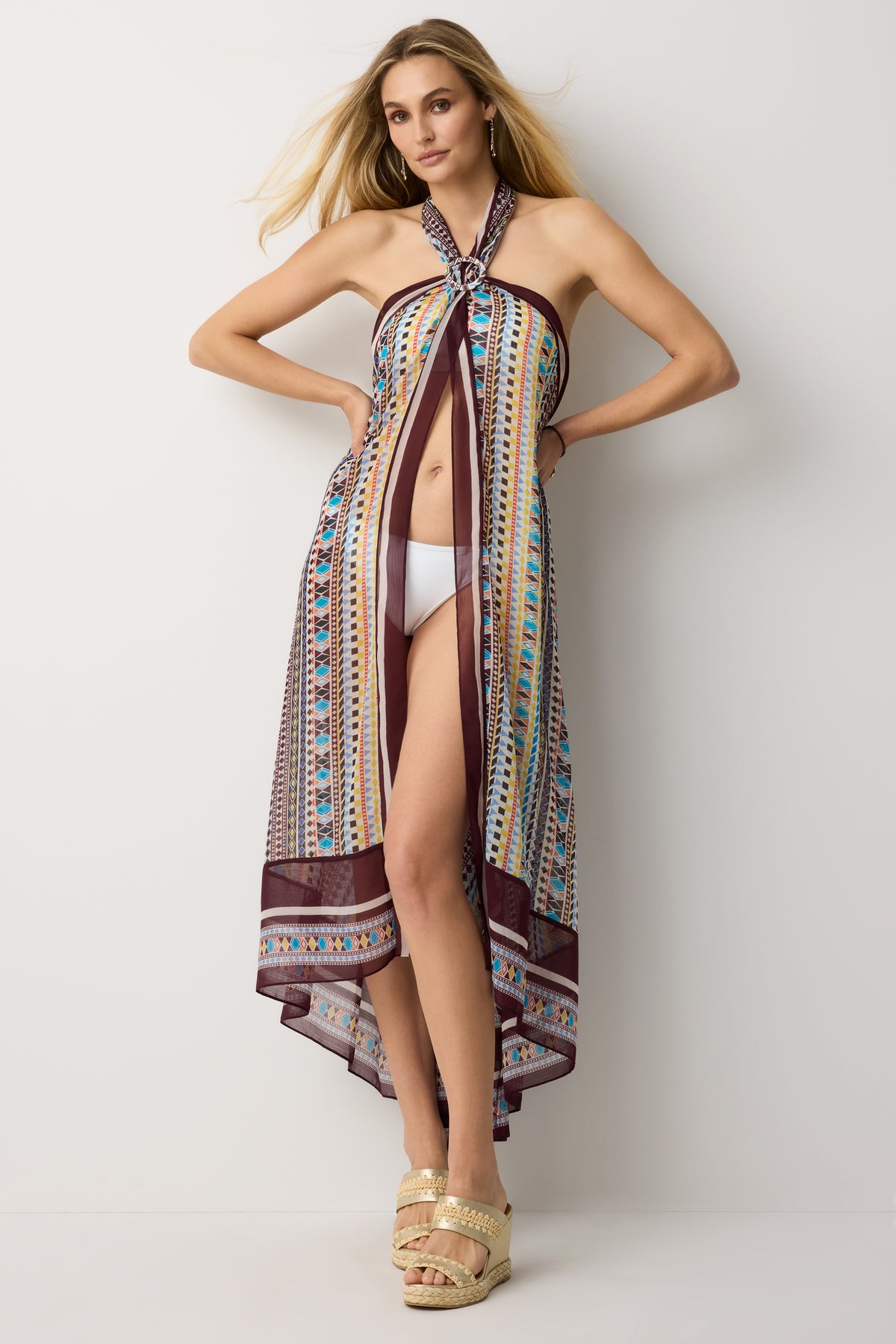 Shila Printed Convertible Coverup Top view 1
