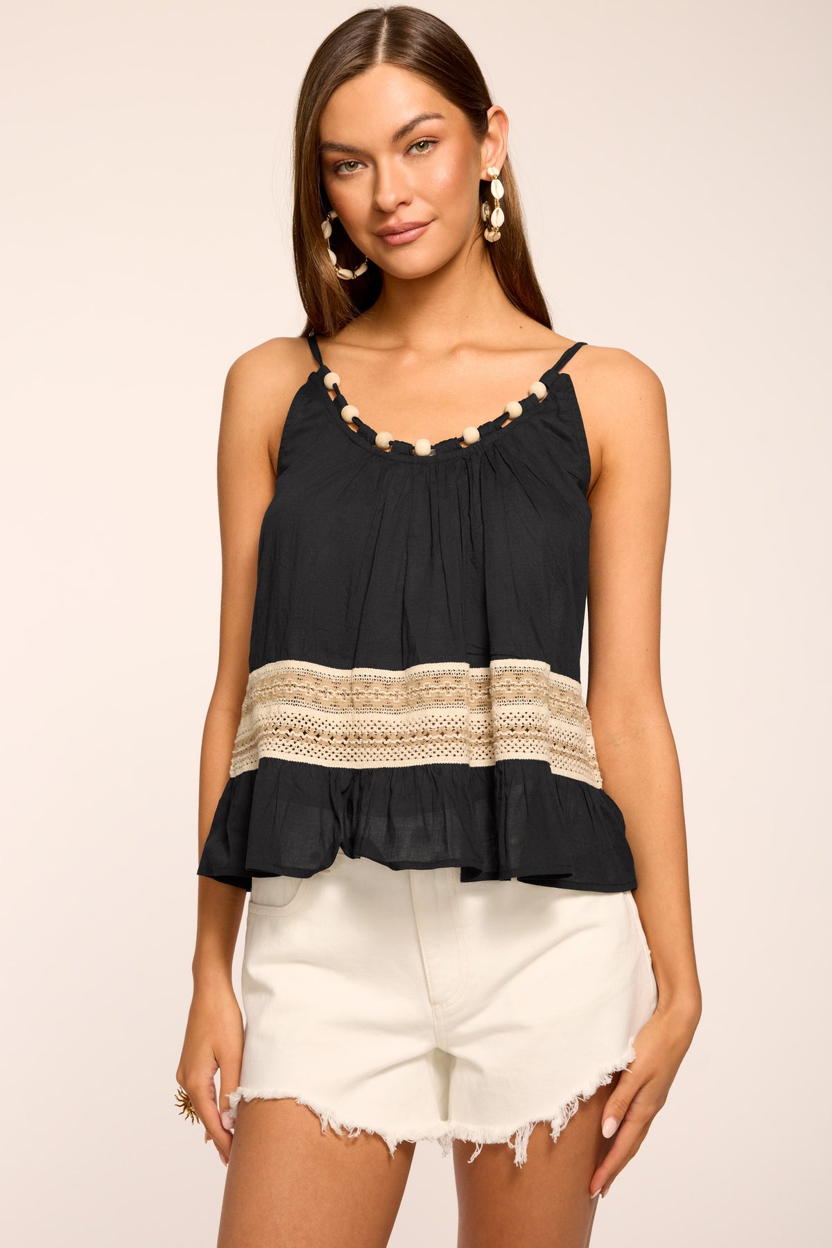 Kiersten Embellished Coverup Tank Top view 1