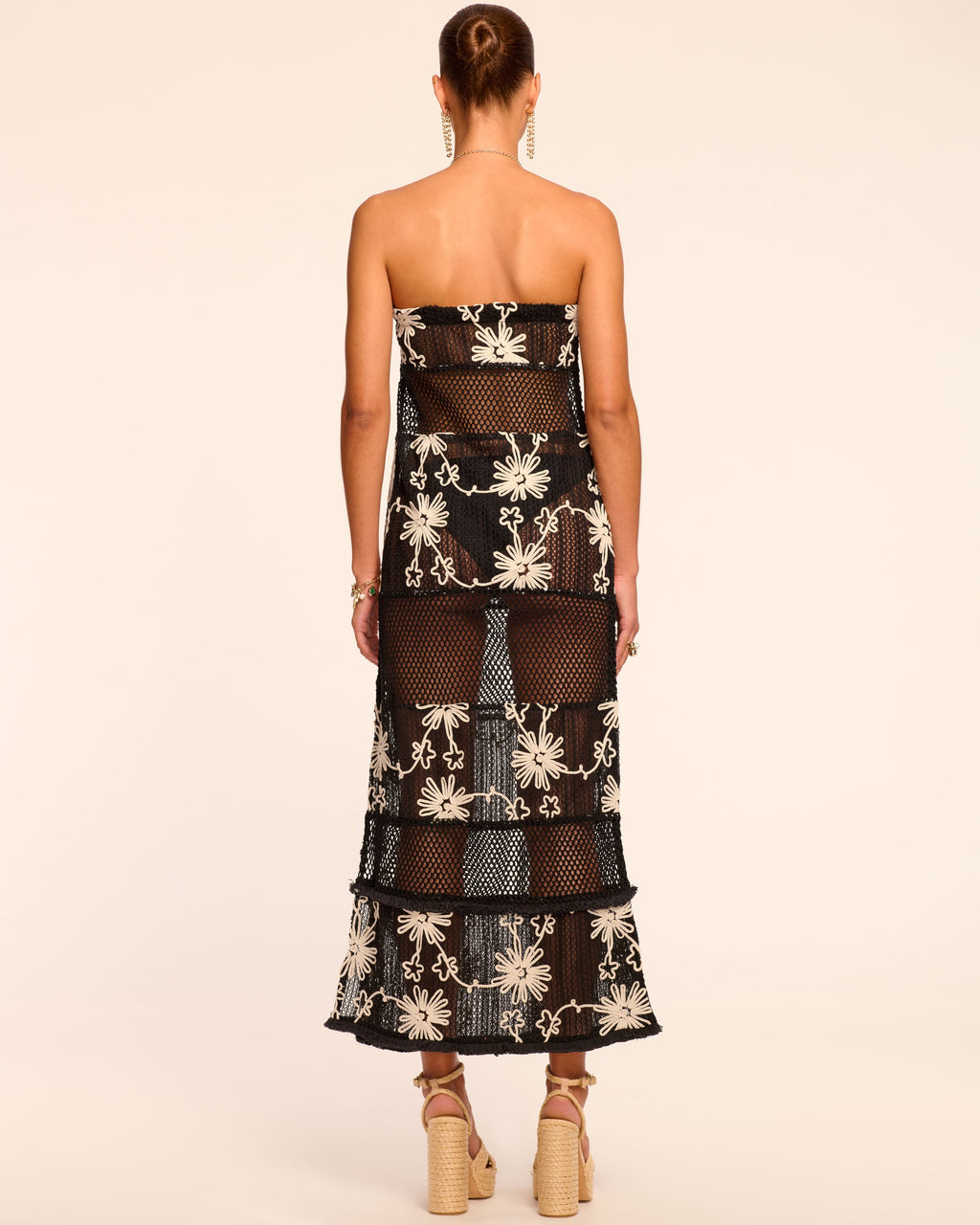 Ramy Brook Senara Dress Swim Cover-Up - Black Embroidered