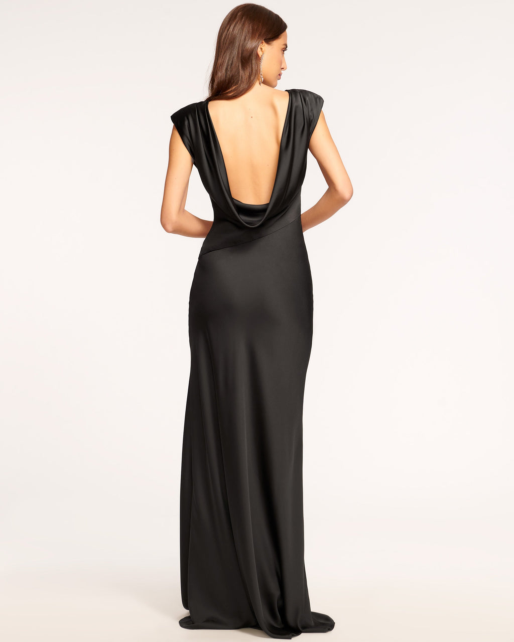 Joanna Cowl Back Gown in black | Ramy Brook Joanna Cowl Back Gown in black | Ramy Brook