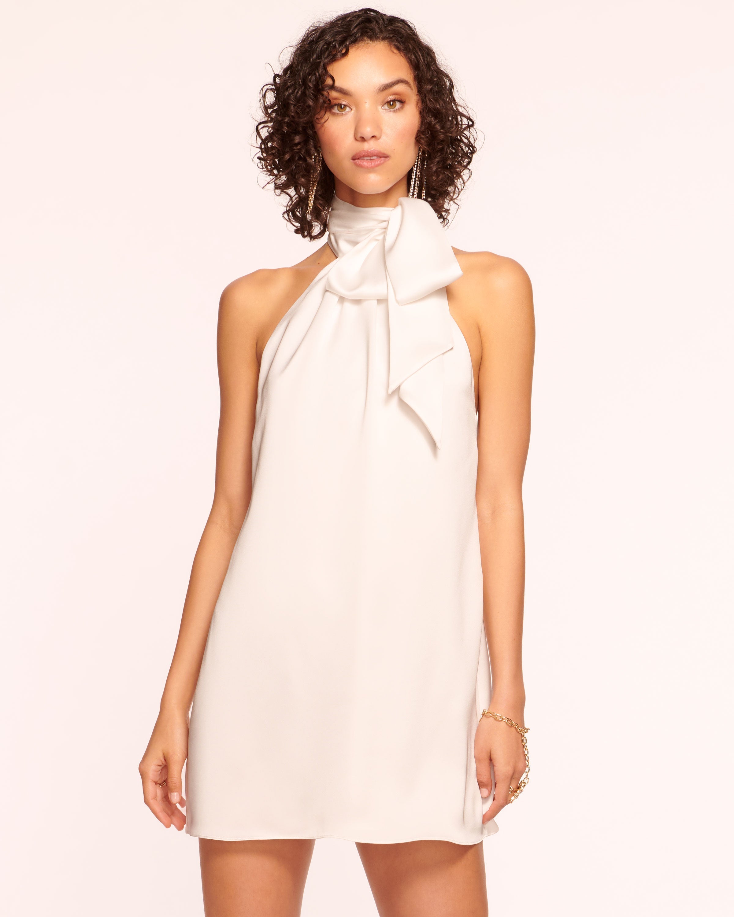 Sam Halter Mini Dress in ivory | Ramy Brook