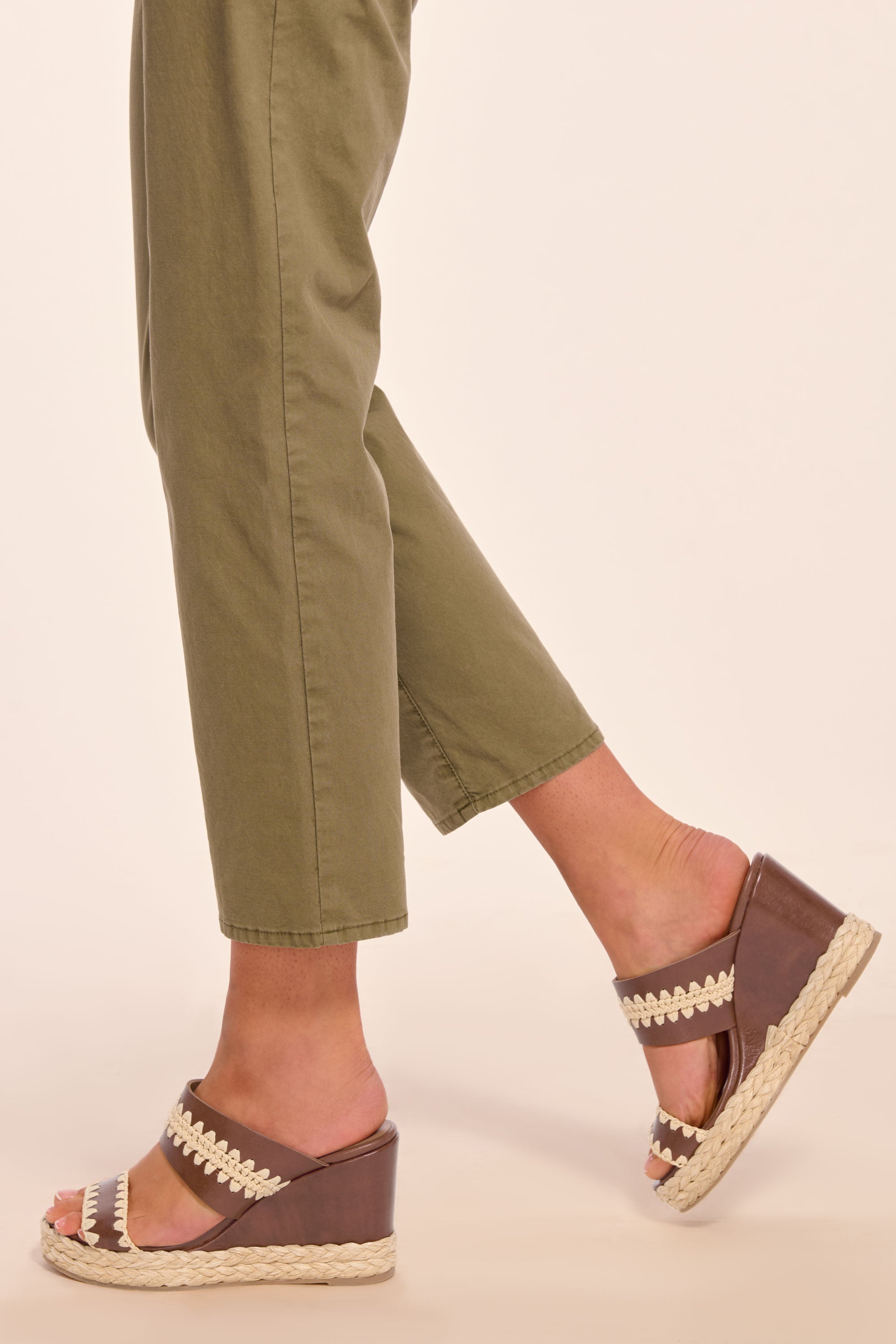 Landyn Crochet Espadrille Wedge in brown | Ramy Brook