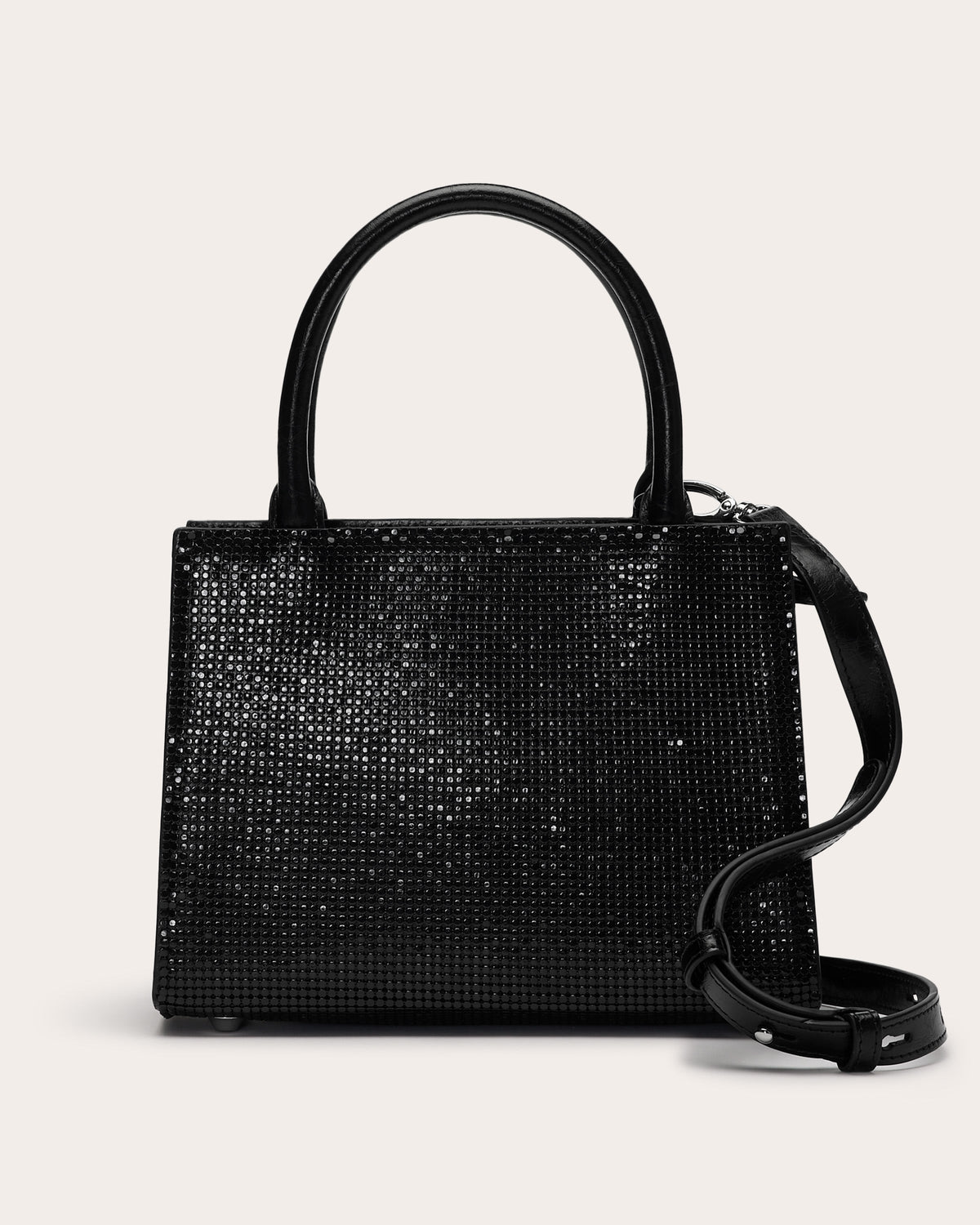 Portia Leather Chainmail Bag in black | Ramy Brook