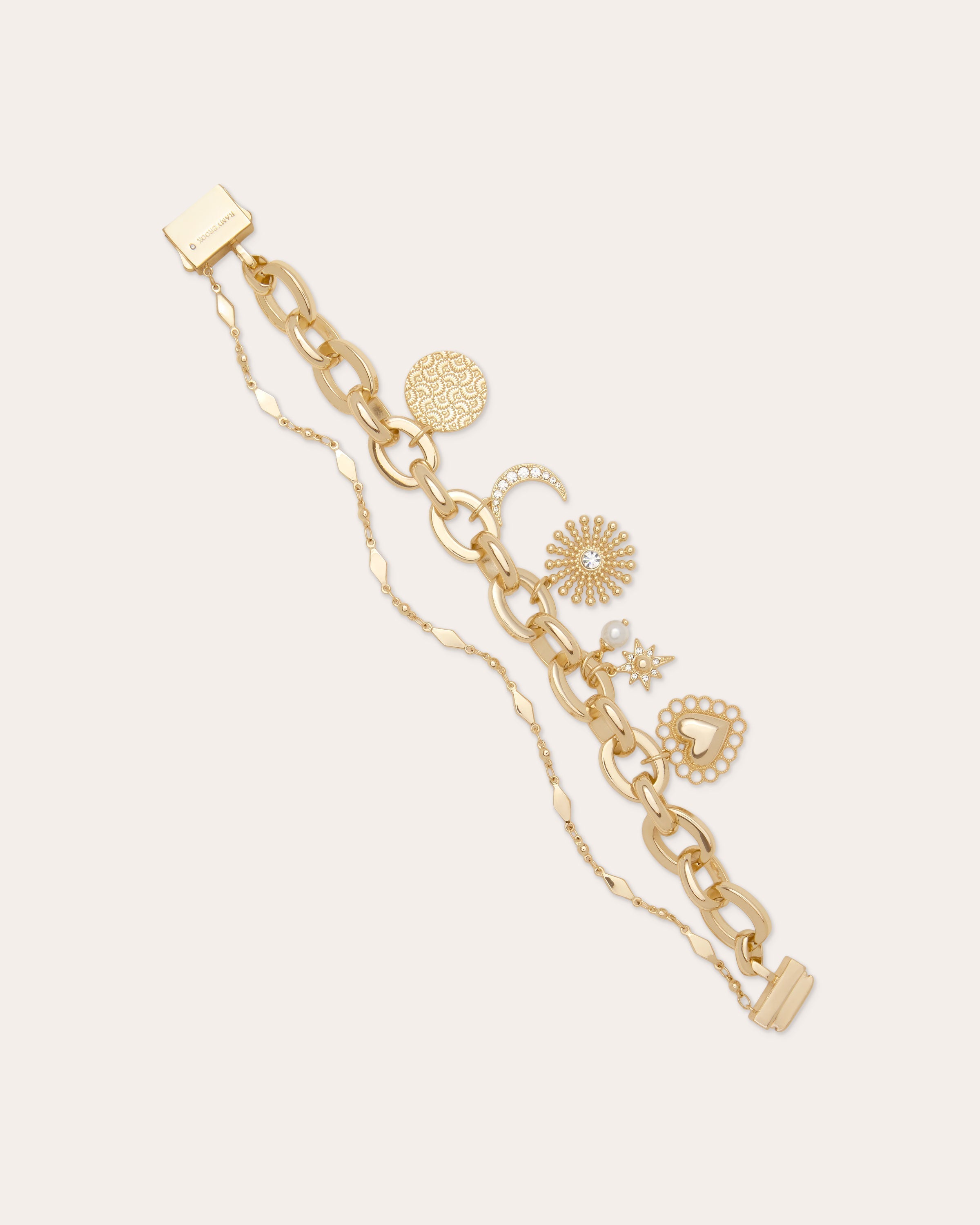 Sara Charm Bracelet in gold | Ramy Brook