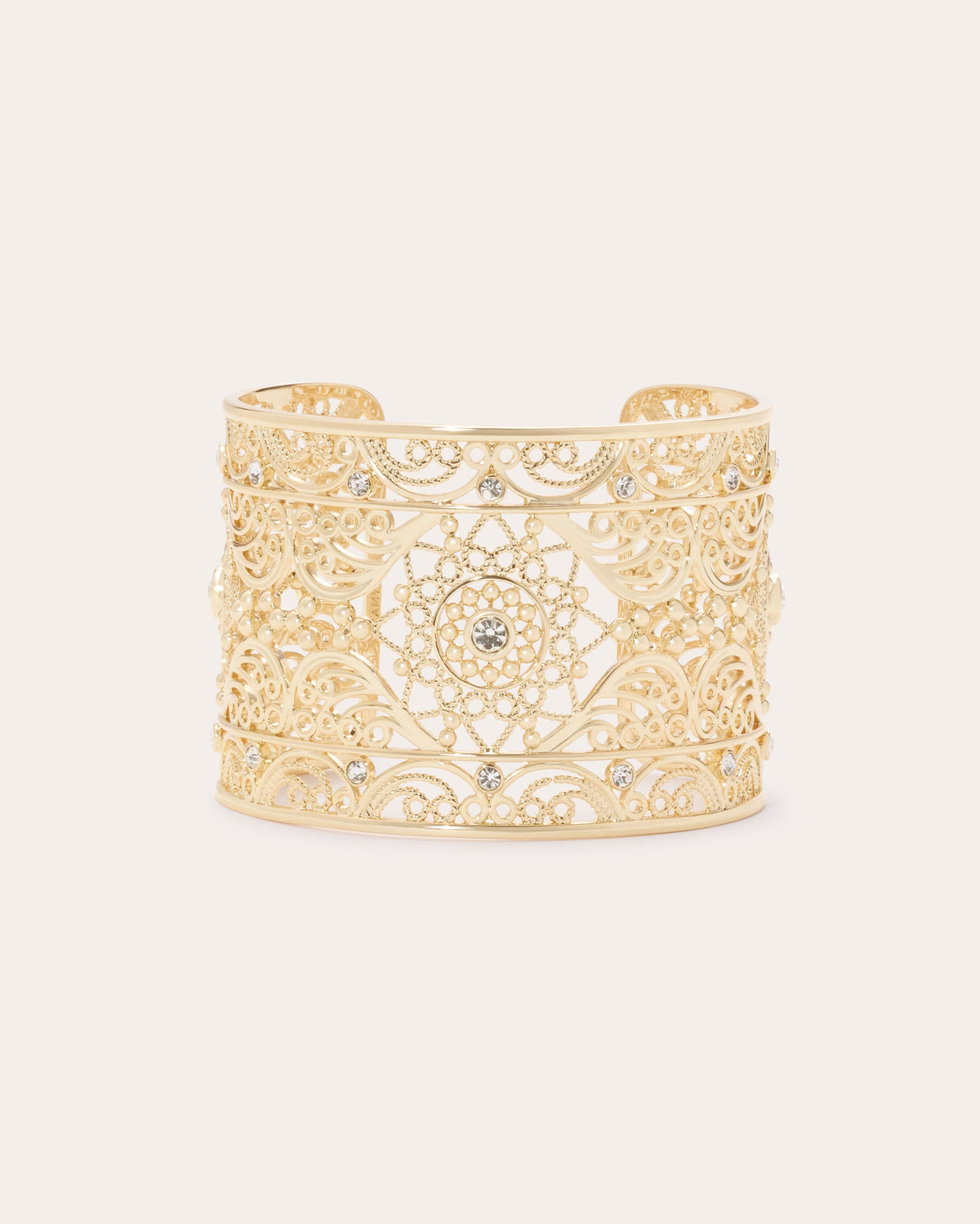 Laya Medallion Cuff Bracelet view 1