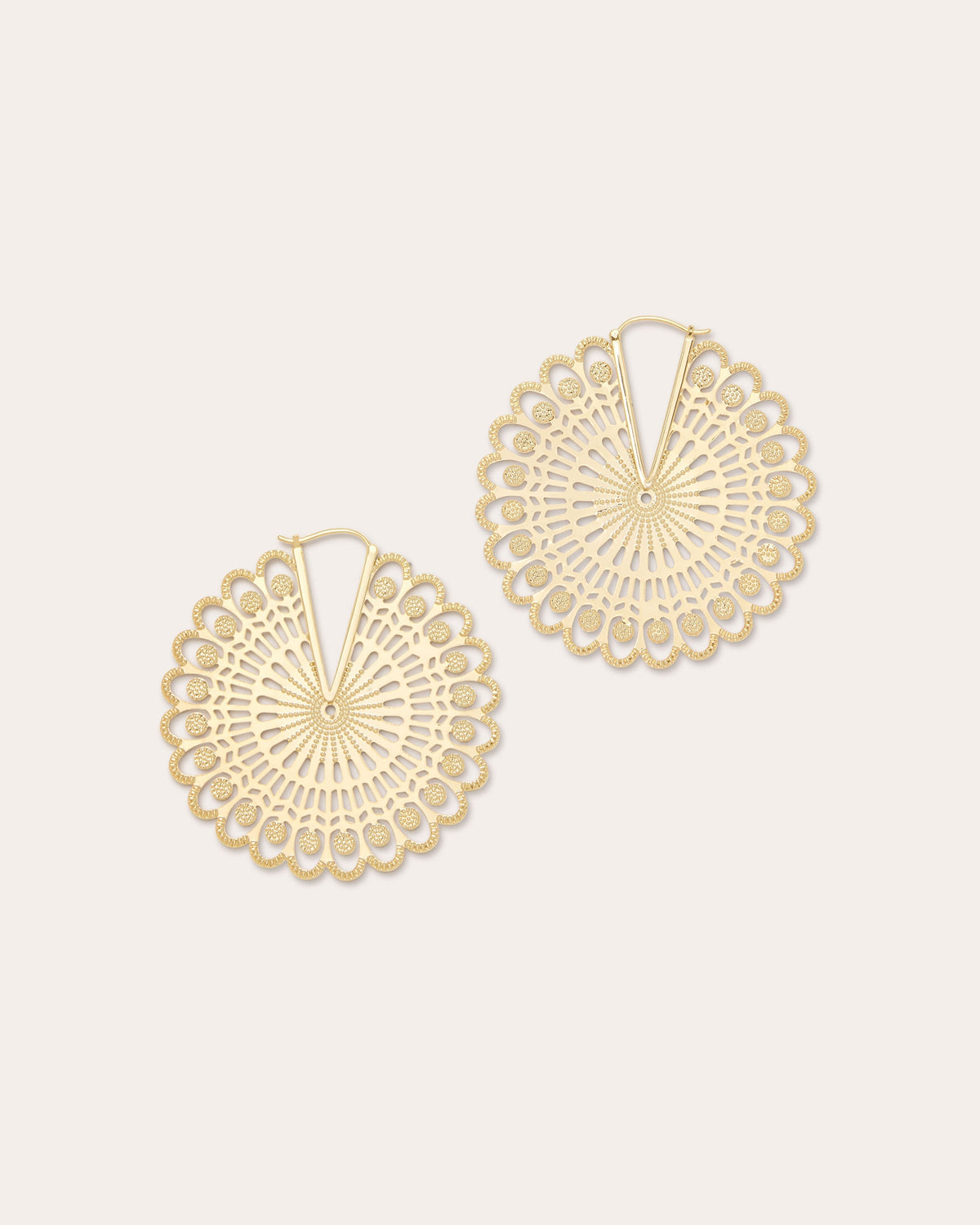 Diya Scalloped Earrings view 1