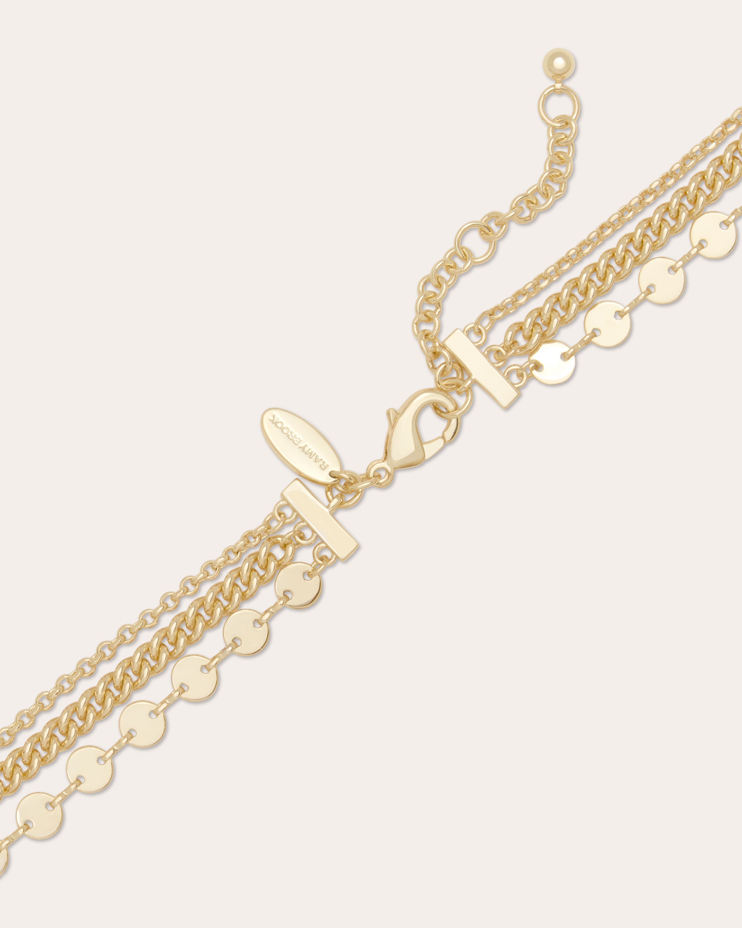 Saruti Enamel Layered Necklace in gold | Ramy Brook