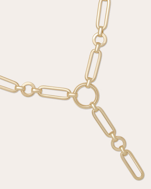 Cara Chain Lariat Necklace view 2