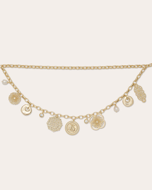 Ariana Medallion Charm Chain Belt view 3