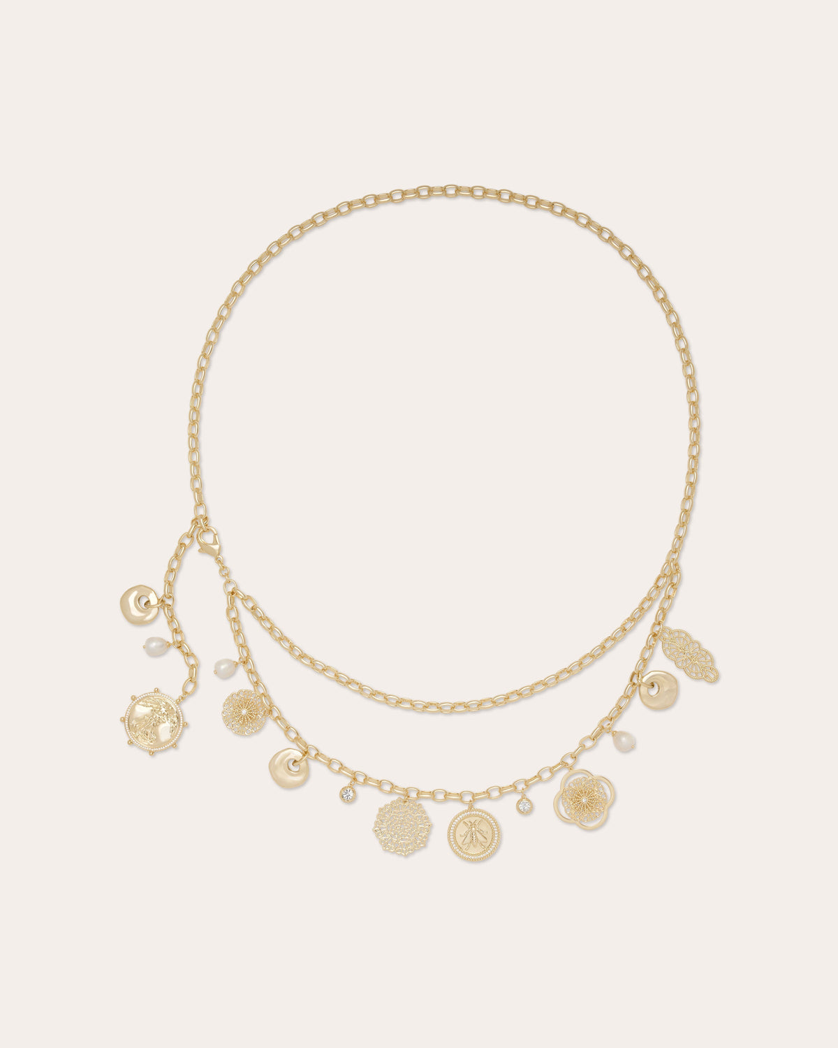 Ariana Medallion Charm Chain Belt view 1