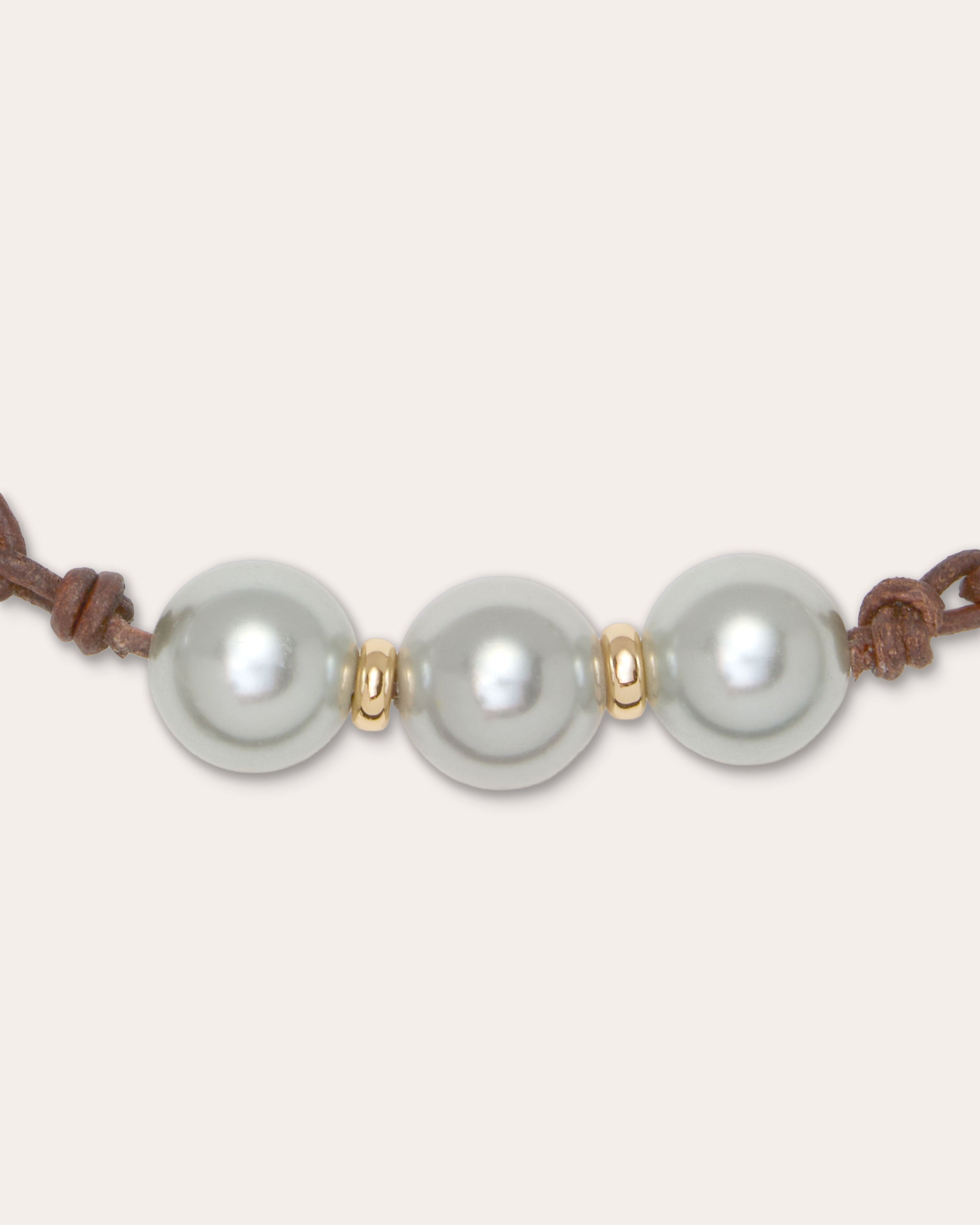 Riya Pearl Cord Wrap Necklace in pearl | Ramy Brook