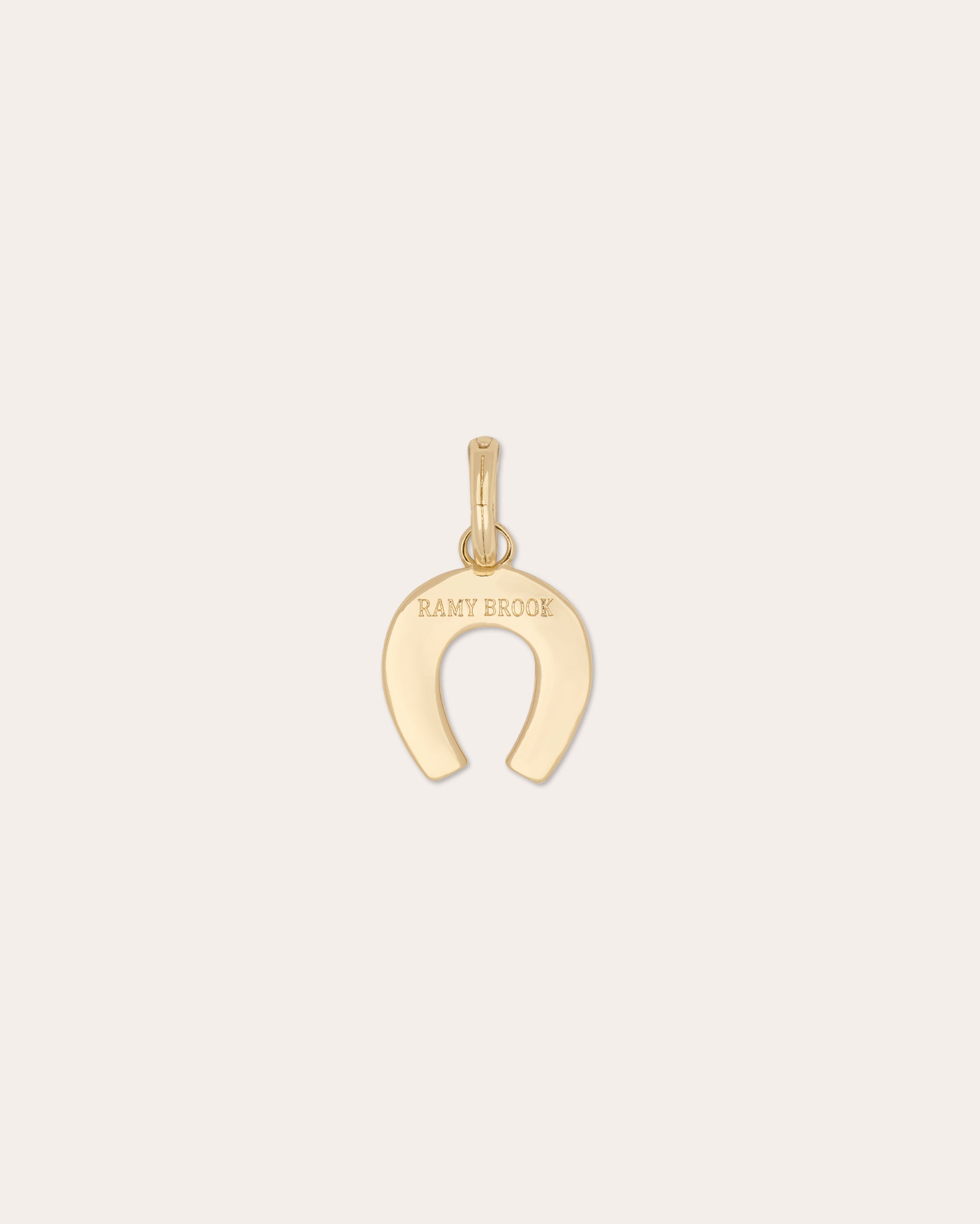 Enamel Horseshoe Charm in pink | Ramy Brook