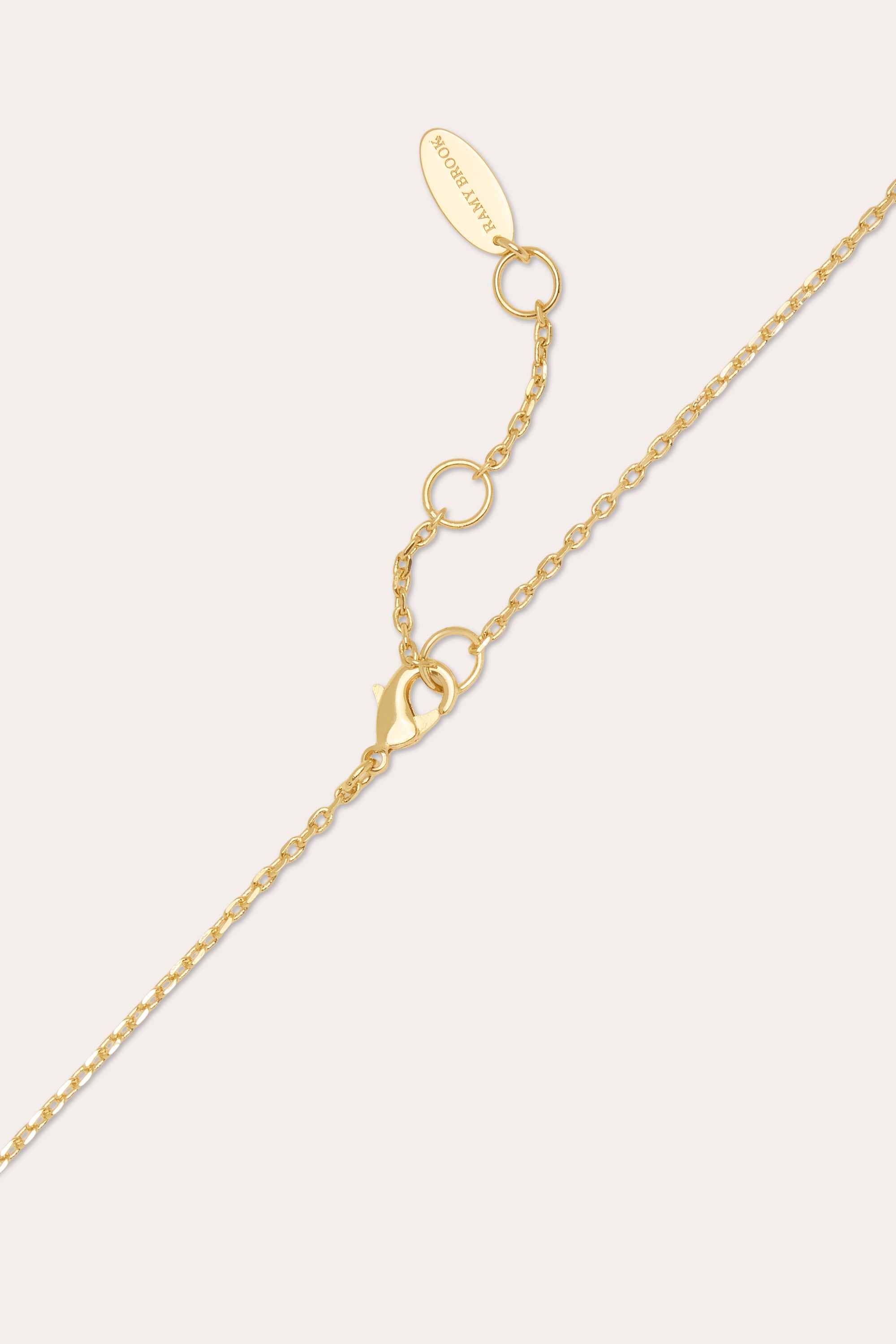 Irisa Pearl Lariat Necklace in gold | Ramy Brook