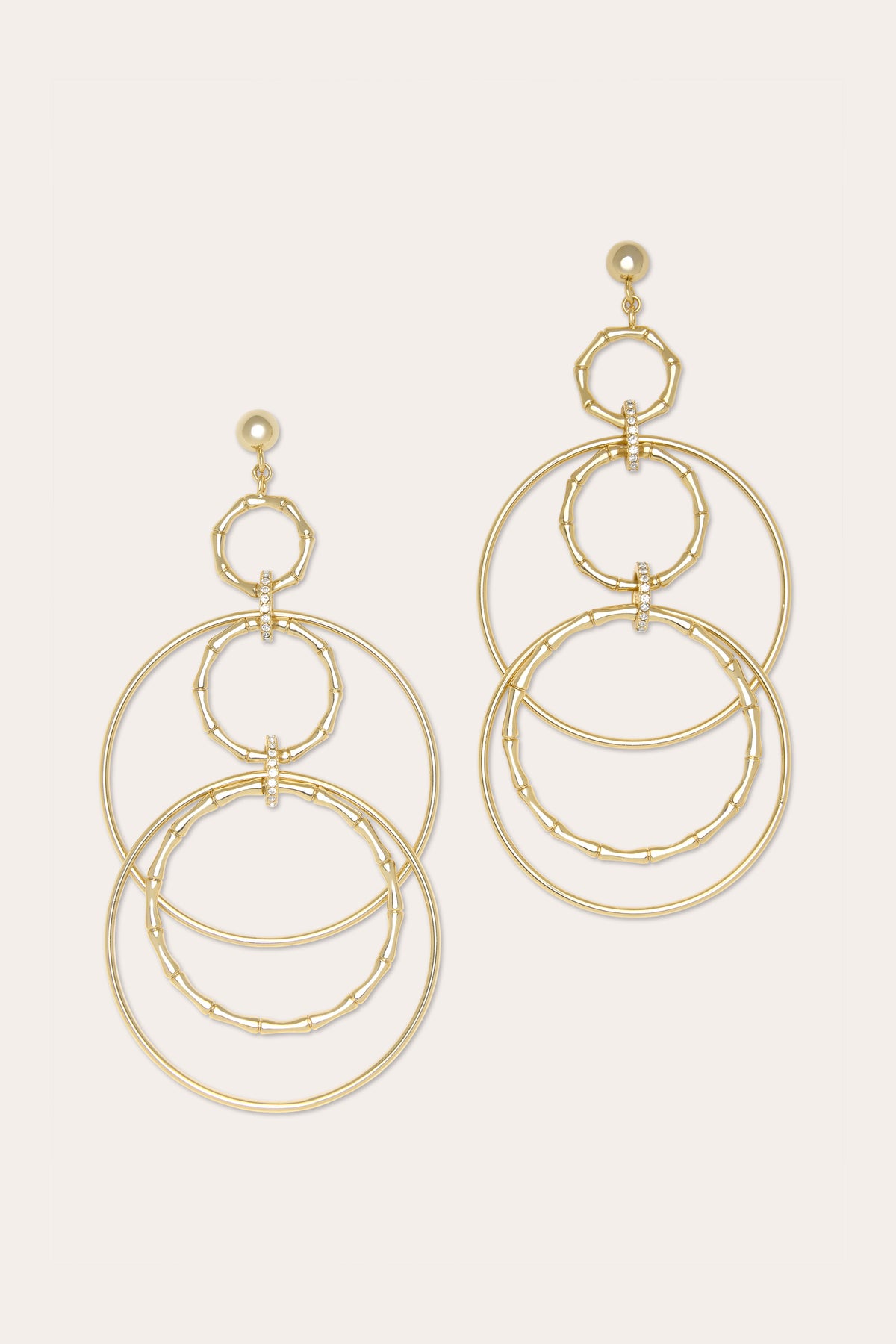 Chiara Layered Statement Earrings view 1