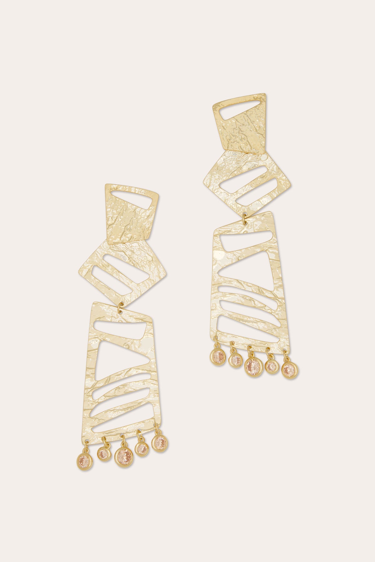 Elina Geometric Statement Earrings view 1