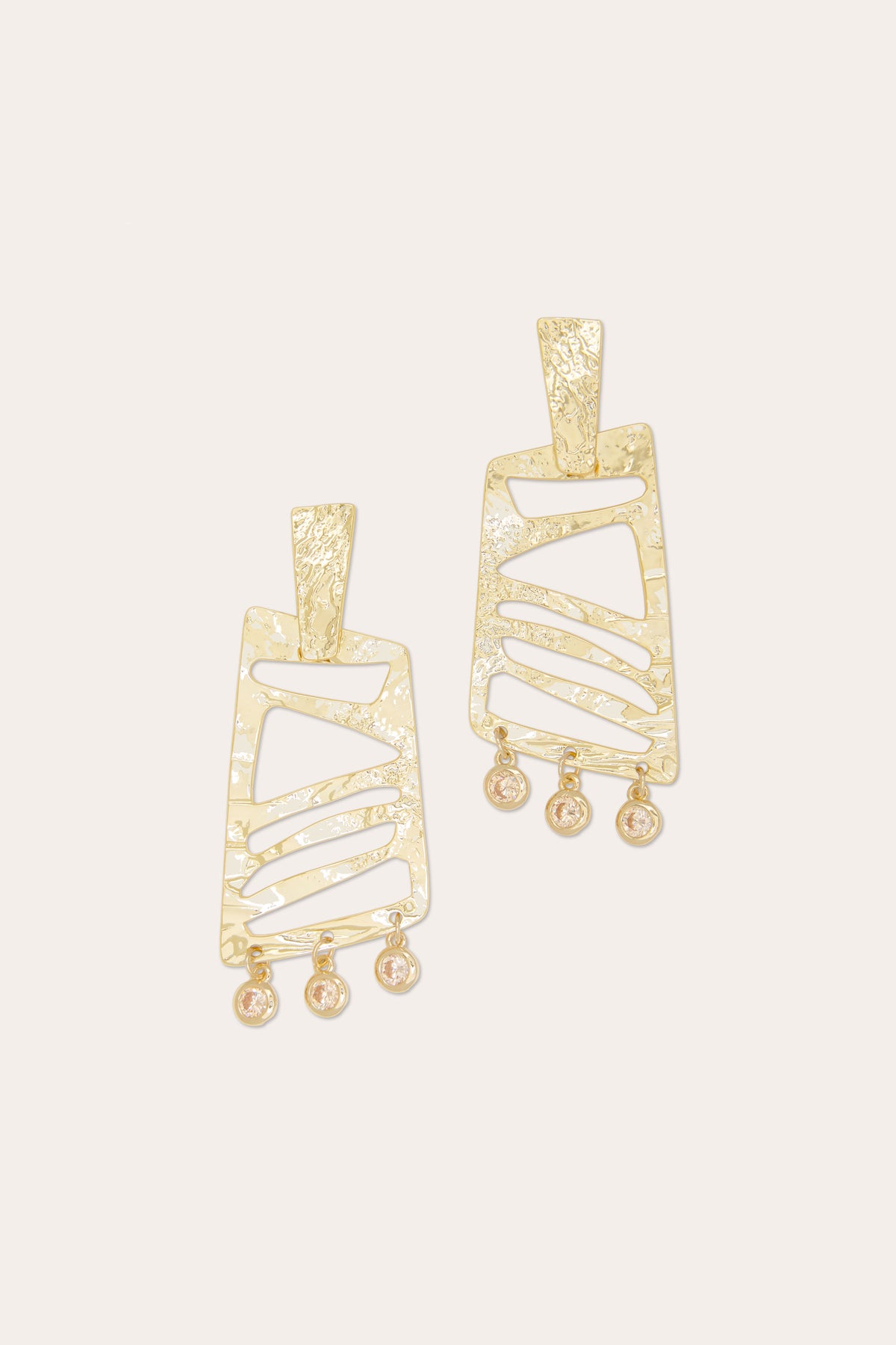 Eli Geometric Statement Earrings view 1